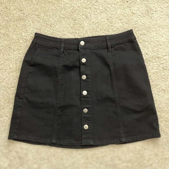 Blue notes black Jean skirt - Picture 1 of 4